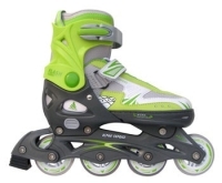 Ролики раздвижные "Flash", цвет: зеленый Размер 37-40 артикул 1260a.